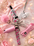 Pink self defense keychain